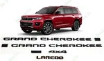 5PC Gloss Black Side Door Rear Laredo 4X4 Emblems 2021+ Jeep Grand Cherokee. Fixed Price $118.00.