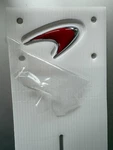Mclaren MP4-12C Front Hood Red Emblem Badge Oem 11A9380CP. Fixed Price $255.00.