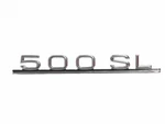 Chrome Emblem Type License Plate Sign Lettering 500SL For Mercedes R107. Fixed Price $173.93.