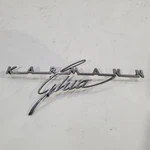 Volkswagen Vw Karmann Ghia Decklid Script Oem Emblem. Fixed Price $187.50.