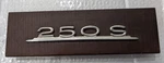 Mercedes W108 250S Radio Delete Wood Panel & Type Designation Emblem 1086800396. Fixed Price $49.95.