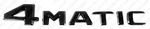 New Gloss Black Trunk Lid Emblem Badge Logo Letters For Mercedes-benz Amg 4MATIC. Fixed Price $114.99.