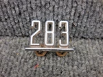Vintage Oem Factory Chevrolet 283 Emblem Badge 3863852 Chevy Gm. Fixed Price $11.21.