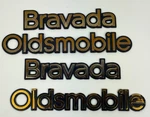 1996 - 2001 Oldsmobile Bravada Emblems 15679070, 15879071 Oem. Fixed Price $6.00.