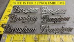 (2) Ford Mercury Brougham Emblems D3MB 5350400 Ab 4798. Fixed Price $17.00.