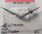 Original 1965-66(?)GM Cadillac Deville Trunk 'v' Emblem Ornament #1479229. Fixed Price $60.00.