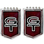 1966 Mustang Fender Emblem "gt" Pair Pcs New Dii EM3631X2. Fixed Price $45.99.