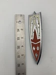 1958 Gm Oldsmobile Quarter Panel Emblem Badge Ornament 4722817 With Pins. Fixed Price $59.55.
