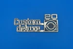 75-80 Chevrolet Chevy "custom Deluxe 20" Side Fender Emblem Oem Vintage 349683. Fixed Price $32.17.