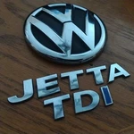 Volkswagen Jetta 2011-2015 Tdi Lettering Emblems With Vw Rear Logo Oem Used. Fixed Price $38.50.