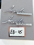 Oem 1969 1976 Chevy Impala Pair Custom Sail Panel Emblem Gm 9840507 E8-45. Fixed Price $54.95.
