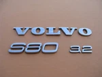 07 08 09 10 11 12 13 Volvo S80 3.2 Rear Lid Chrome Emblem Logo Badge Sign A46475. Fixed Price $30.00.