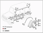 Genuine Mercedes W463 G-class Cabrio Type Designation 4638171415. Fixed Price $29.10.