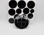 All Blackout Emblem Vinyl Overlay Hood Trunk Steering Wheel Decal For Bmw. Fixed Price $9.89.
