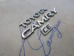 97-01 Toyota Camry Ce Tailgate Script 75447-AA010 Logo 75442-AA010 Nameplate Set. Fixed Price $24.95.