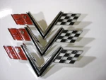 One Nos Original Gm General Motors Chevy " V-flags Emblem # 3899582. Fixed Price $55.00.