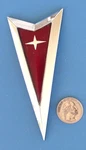 Pontiac Arrow Emblem Red/chrome Oem Rear Badge 4.75" G5 07 09? 15208180. Fixed Price $21.99.