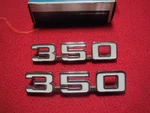 Pair Nos 1969 Chevrolet Camaro Rs/ss Front Fender "350" Emblems Gm. Fixed Price $100.00.
