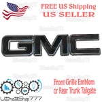 Gmc Black-silver Front Grille Emblem For 1999-2007 Sierra 1500 2500. Fixed Price $34.99.