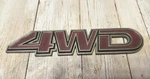 4WD Emblem, 4X4 Badge, 4WHEEL Drive Nameplate Tag Sticker, 1988 Dodge Colt, Mits. Fixed Price $80.00.