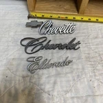 Lot Of : Chevrolet Trunk 9831025 + Chevette 367888 Eldorado Emblem Logo. Fixed Price $25.00.