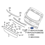 Kia 86314D9000 Rear Hatch Emblem. Fixed Price $34.12.