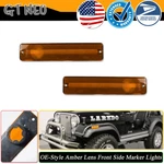 2X Amber Front Fender Side Marker Lights For Jeep Cherokee CJ5/6/7 J10/20 Pickup. Fixed Price $14.99.
