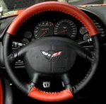 C5 & Z06 Corvette Steering Wheel Cover Custom Made Euro-style Two-tone Genuin.... Fixed Price $96.61.
