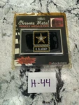 U.s.army Chrome Auto Emblem Model #army- Rectangle W. Fixed Price $16.19.