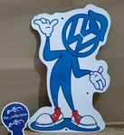 Vw Volkswagen Dude Porcelain Enamel Sign 24 X 15 Inches Sided. Fixed Price $125.00.