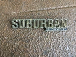1973 - 1974 Suburban By Chevrolet Door Emblem Badge Rare Ornament Panel. Fixed Price $83.99.