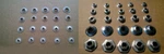 45 Emblem/chrome/bezel Retainers! For Mopar Chrysler Dodge Plymouth & Trucks Etc. Fixed Price $38.00.