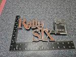 Gmc Rally Stx Van Fender Emblem Badge Nameplate Script Part # 14017445 363555. Fixed Price $90.00.
