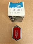 Nos 74 75 76 77 Oldsmobile Cutlass Roof Panel Rocket Emblem Chrome Gm 9736166. Fixed Price $49.99.