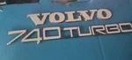 Volvo 740 Turbo Emblem Rear Trunk Lid Badge Set 1995-1992 Used. Fixed Price $25.95.