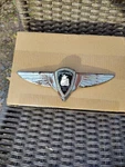1937 Plymouth Trunk Lid Emblem Original. Fixed Price $50.00.