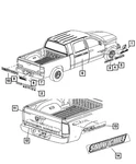 Genuine Mopar Ram 2500 Nameplate 55372616AC. Fixed Price $111.41.