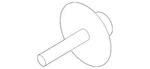 Oem New Ford Emblem Screw -W713984-S307. Fixed Price $14.93.