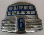 Ford Super Deluxe Hood Emblem Badge 1946-1948 Vintage 6HA16606-B. Fixed Price $55.00.
