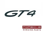 Genuine Porsche Cayman "GT4" Rear Emblem Badge Black 98155925180. Fixed Price $109.00.