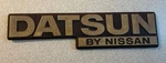 1980-84 Datsun By Nissan Rear Emblem Badge 8490 D1600 810 Dx And Sl Models. Fixed Price $49.99.