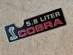 Ford 1994 1995 Svt Cobra & Intake Manifold 5.8 Liter Emblem Plaque Plate. Fixed Price $69.99.