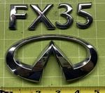 2009-2012 Infiniti FX35 Trunk Rear Emblem Logo Badge Chrome Set Oem 09-12. Fixed Price $59.99.