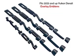 Gloss Black Door Denali Yukon Emblems 2025 And Up Gmc Xl Overlay. Fixed Price $70.00.