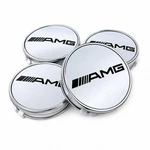 Mercedes-benz Amg Set Of 4 Silver Center Caps 3 INCH/75MM Fits Most Models. Fixed Price $49.99.