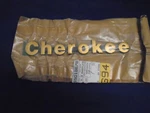 Mopar Cherokee Name Plate Gold Tone Brand New Factory Sealed Nos. Fixed Price $29.99.