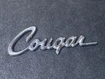 Cougar Mercury Emblem Script Ornament Badge Oem 67 68 71 72, C8WB 65291B62A. Fixed Price $44.00.