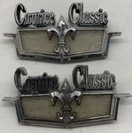 1975-1976 (2) Lh&rh Caprice Classic Fender Emblems Fleur-de-lis Gm 358797. Fixed Price $55.25.