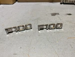 1980-1982 80-82 Ford Truck F100 Emblems Pair Rh Lh E0TB 16B114E1 Oem Fomoco. Fixed Price $35.00.
