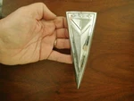 1962 Pontiac Bonneville Emblem Trunk Arrowhead Deck Lid Ornament 4846515. Fixed Price $39.00.